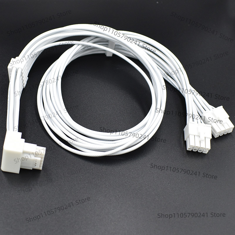 Dual 8Pin To 16Pin 12Vhpwr Cable - Cavo Bianco Intrecciato 16AWG per Corsair
