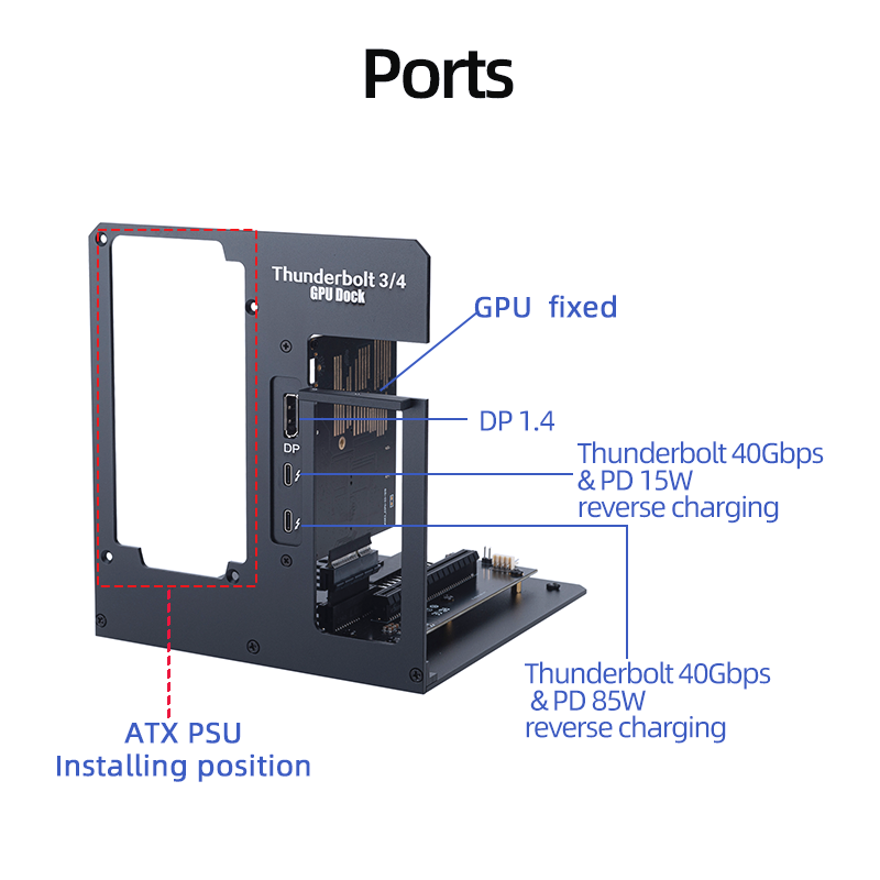 Dock GPU esterno EGPU Thunderb - Gpu External Dock Egpu Thunderbolt 4 recensione e prezzo