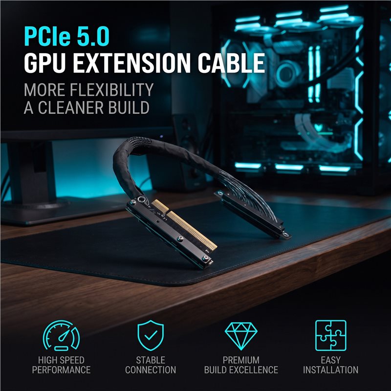 Cavo di estensione GPU a doppi - Pcie 5.0 Gpu Riser Cable recensione e prezzo