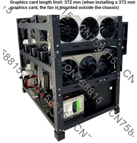 Telaio workstation per mining  - Gpu Mining Rig Frame 8 Gpu recensione e prezzo